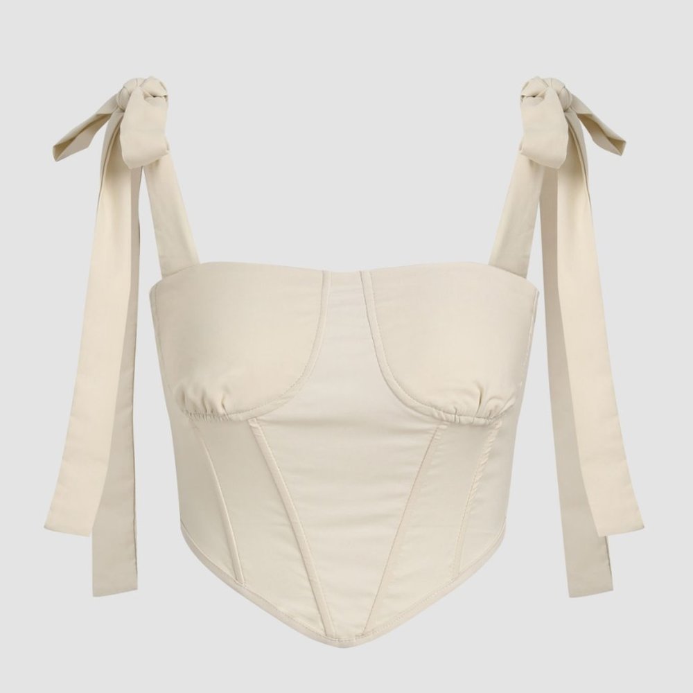Bow Straps Corset Cami - Picture 1 of 2